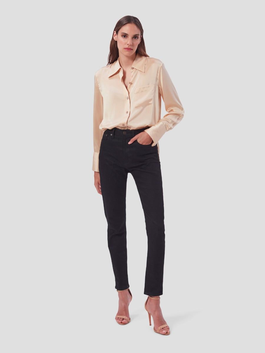 QUINNE SILK SATIN SHIRT sold by Equipment