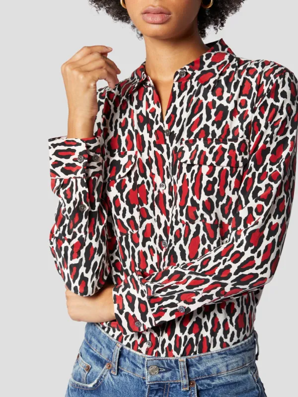 SLIM SIGNATURE SILK SHIRT sold by Equipment