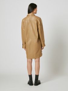 Ellene Leather Dress sold by Equipment
