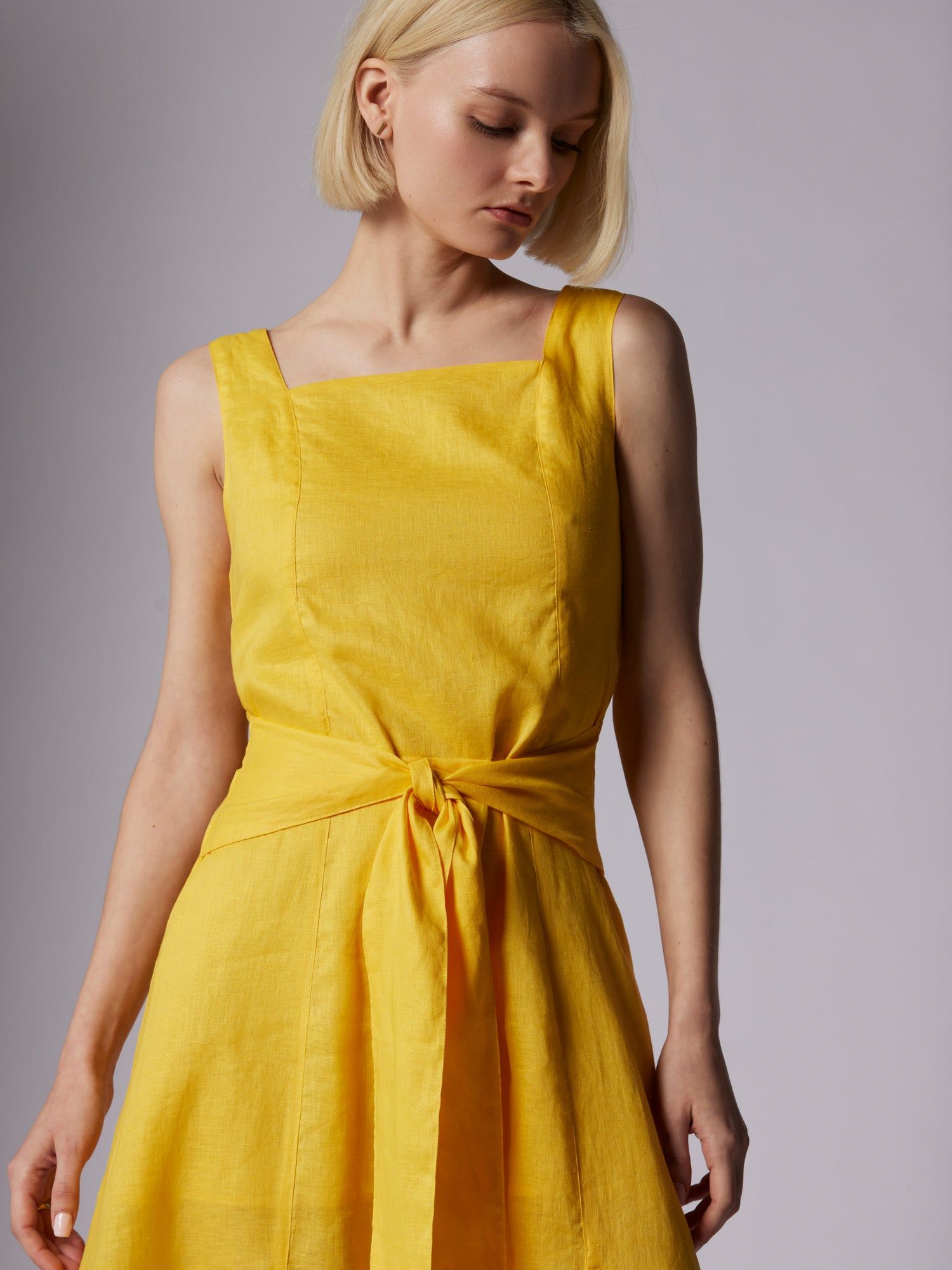 GINETTE MIDI LINEN DRESS sold by Equipment product image thumbnail 3