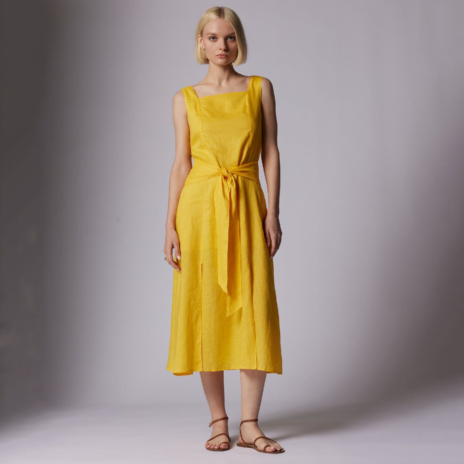 GINETTE MIDI LINEN DRESS sold by Equipment product image thumbnail 6