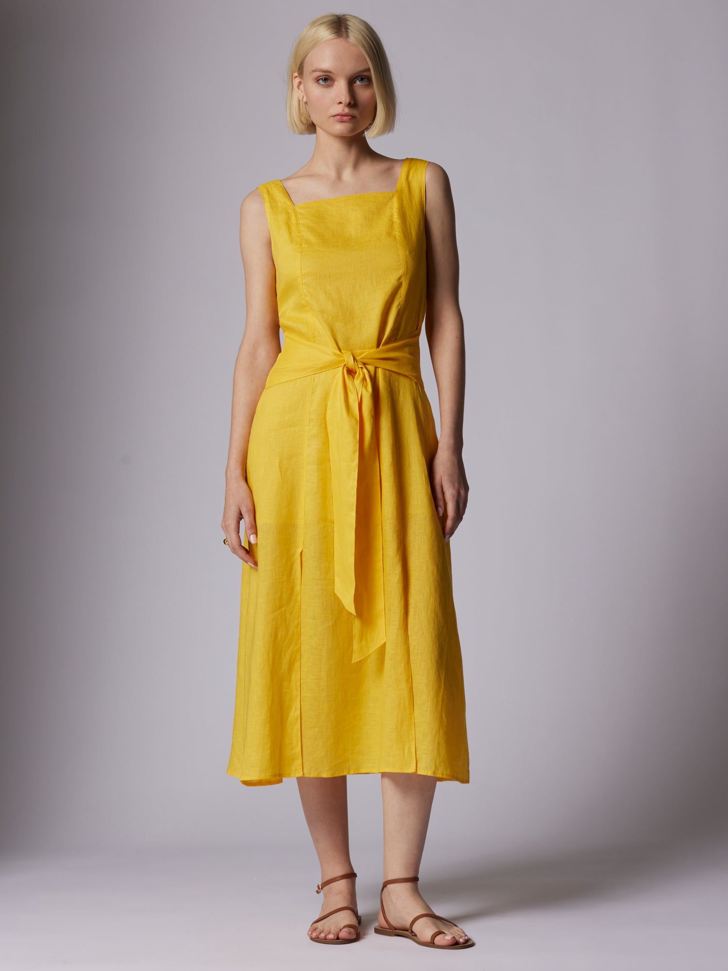 GINETTE MIDI LINEN DRESS sold by Equipment