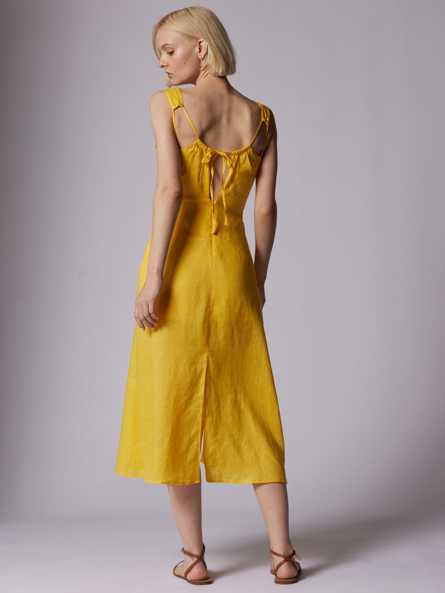 GINETTE MIDI LINEN DRESS sold by Equipment product image thumbnail 5