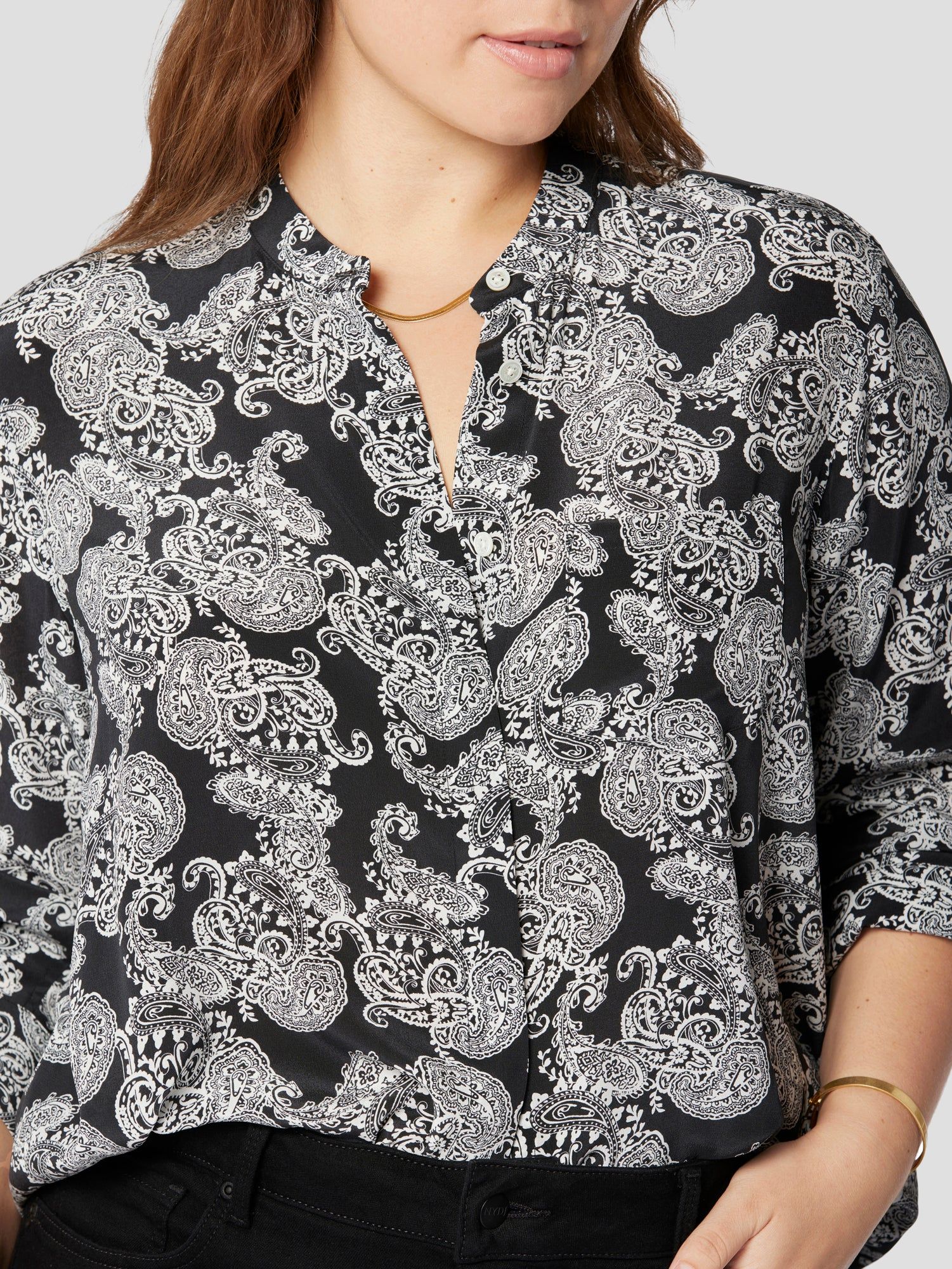 CHERINE SILK SHIRT WITH POCKET sold by Equipment