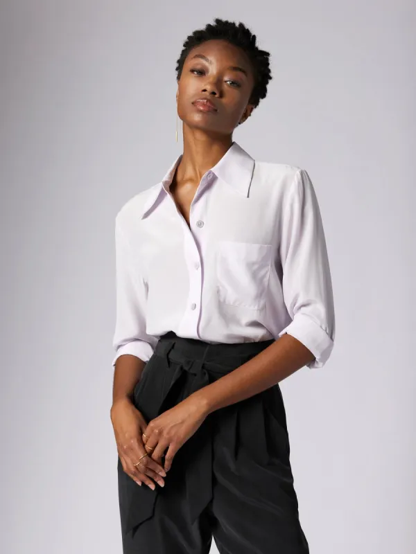 QUINNE LONG SLEEVE SILK SHIRT sold by Equipment