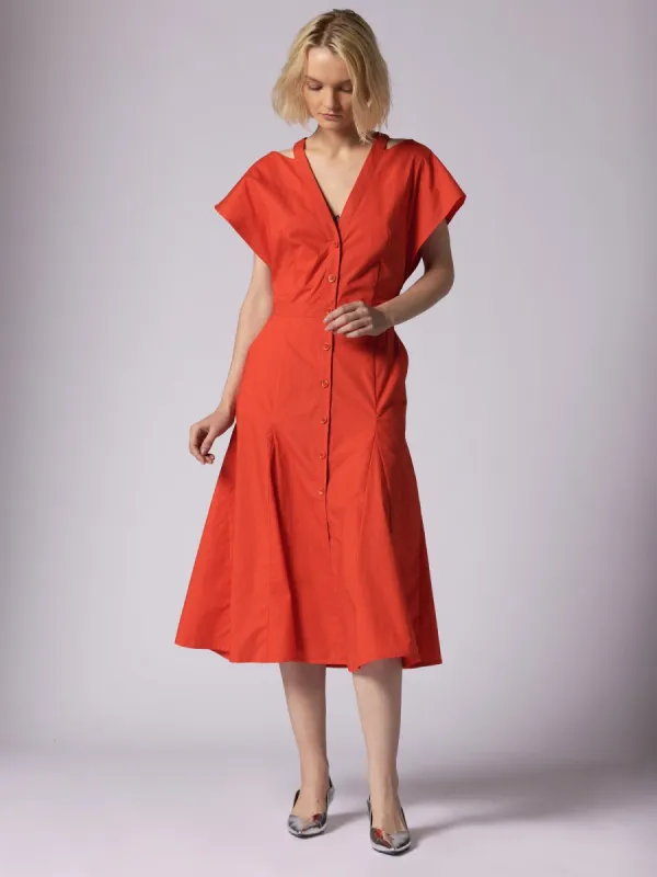 DORIANE MIDI COTTON DRESS sold by Equipment