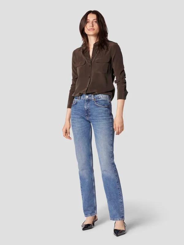 SLIM SIGNATURE SILK SHIRT sold by Equipment