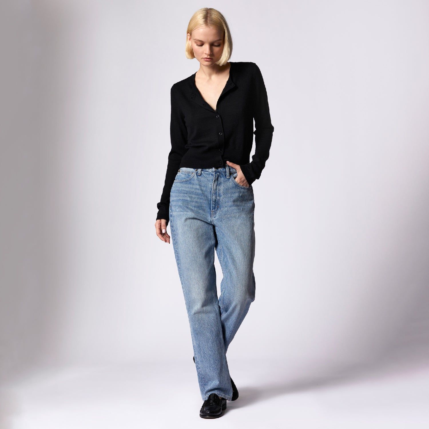 Rozeen Cashmere Cardigan sold by Equipment product image thumbnail 5