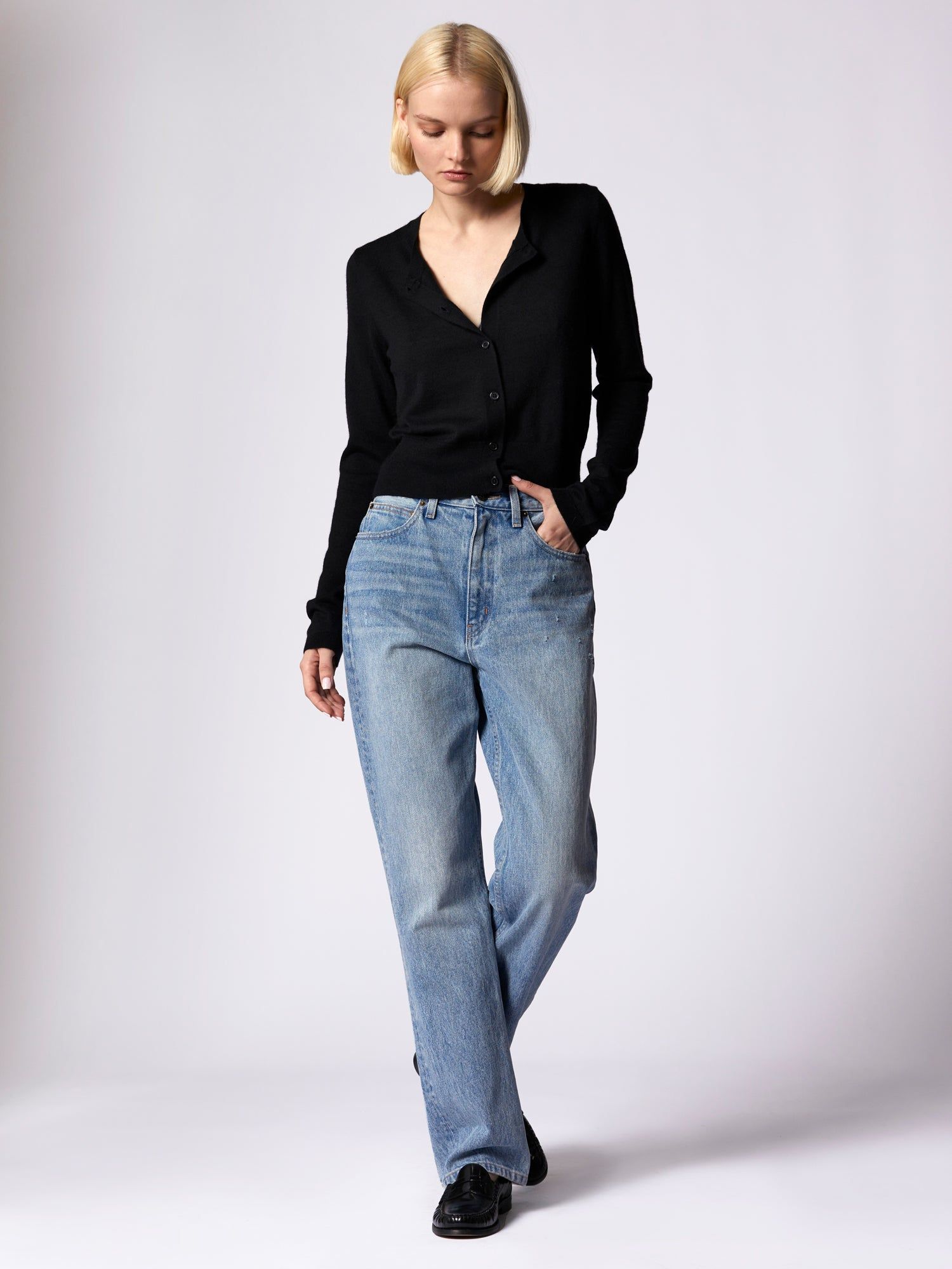 Rozeen Cashmere Cardigan sold by Equipment product image thumbnail 3