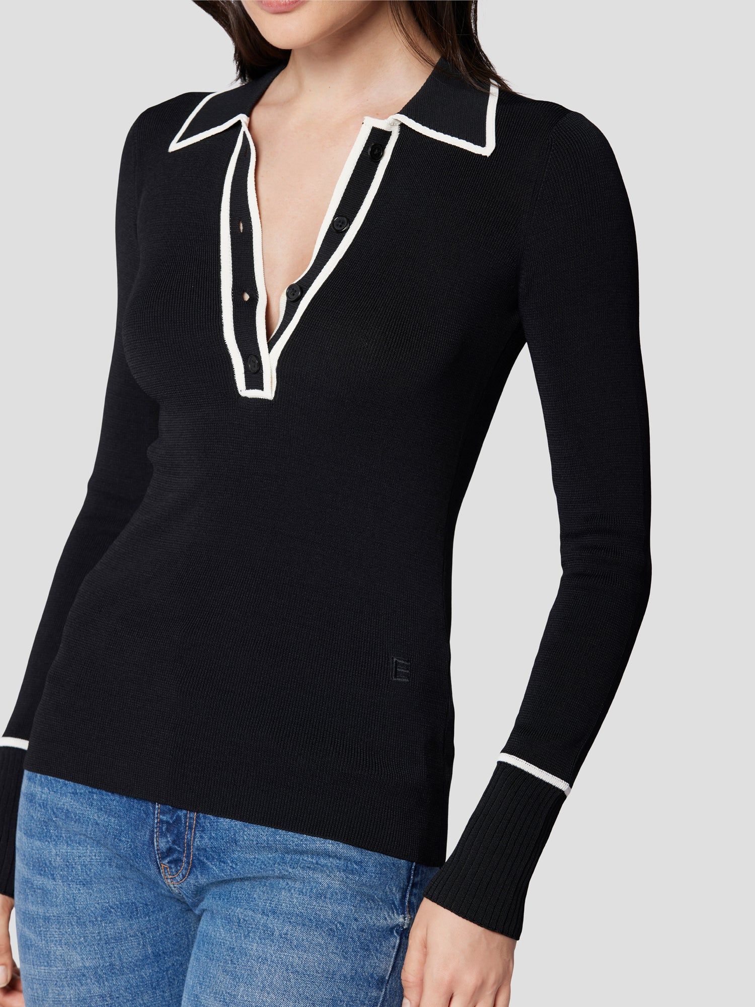 JULIANNE POLO SWEATER sold by Equipment