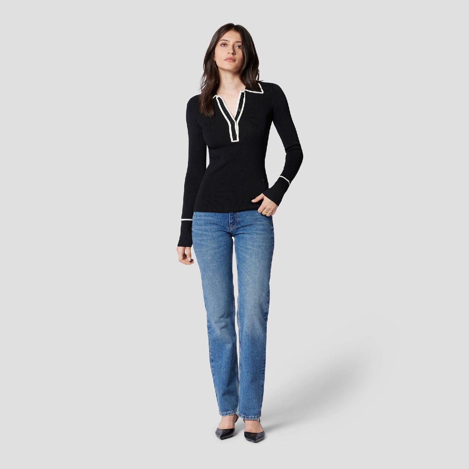 JULIANNE POLO SWEATER sold by Equipment product image thumbnail 7