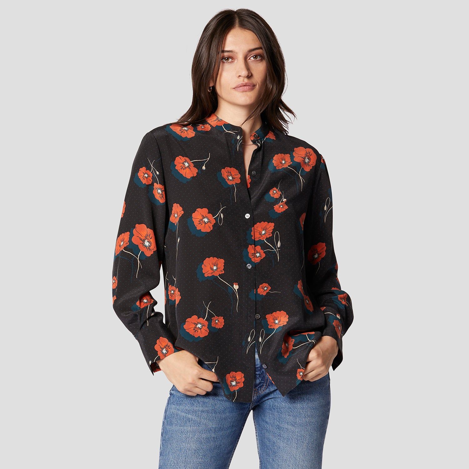 LEONEE SILK SHIRT sold by Equipment product image thumbnail 7