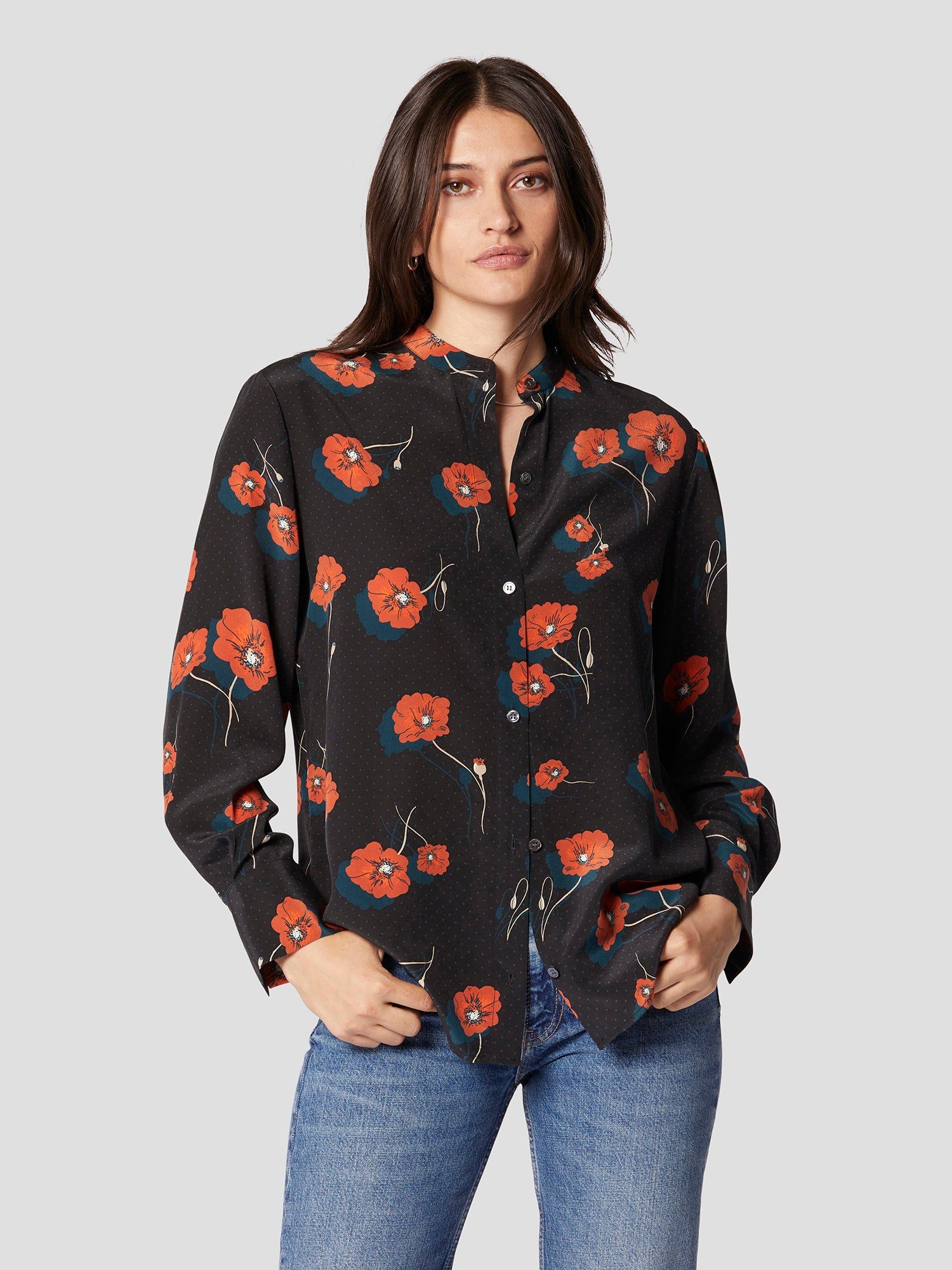 LEONEE SILK SHIRT sold by Equipment