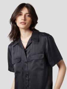 AMAIA SILK SATIN SHIRT sold by Equipment