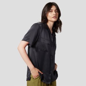 AMAIA SILK SATIN SHIRT sold by Equipment