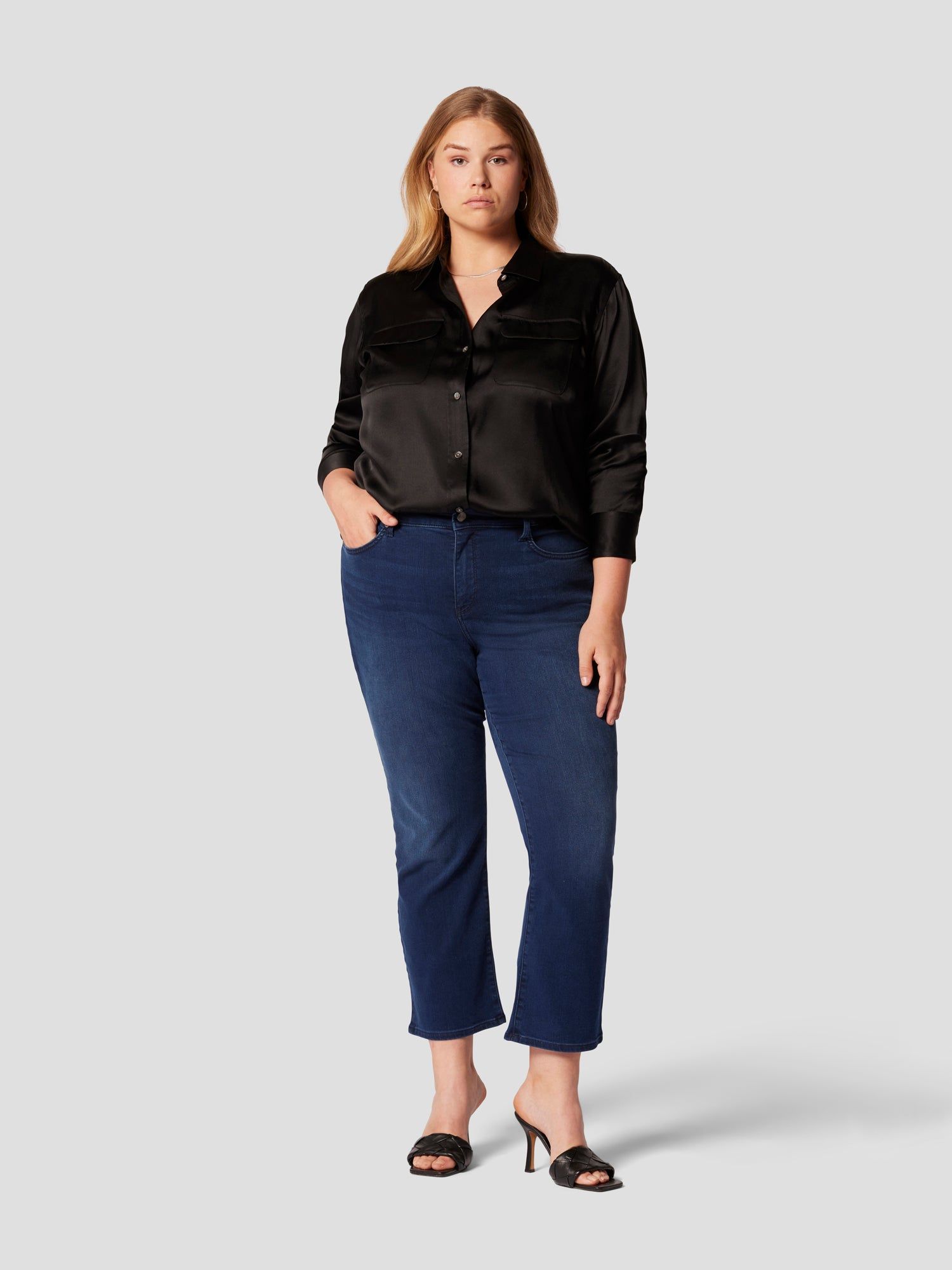 Signature Silk Satin Shirt sold by Equipment product image thumbnail 7