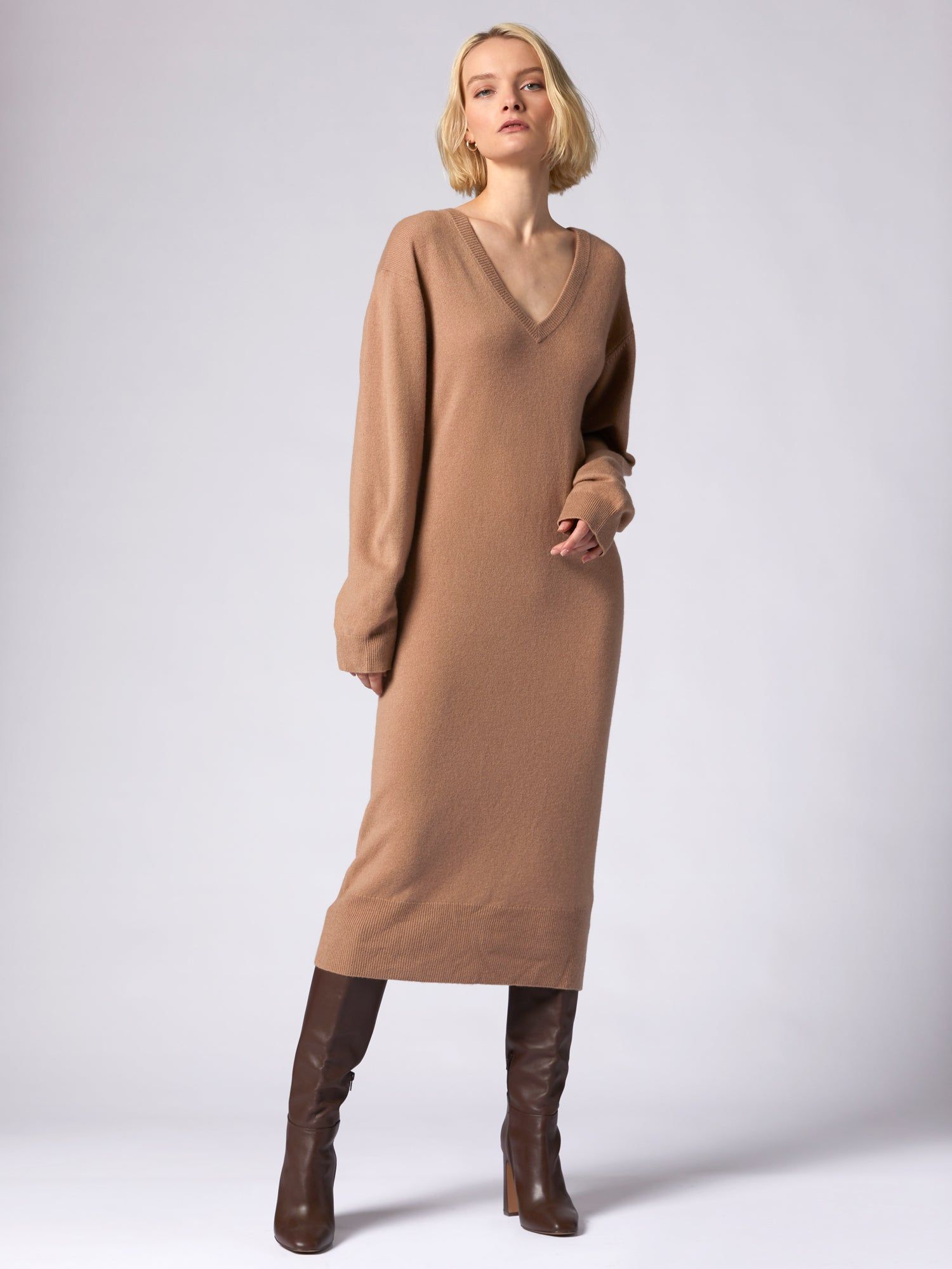 Jeannie Cashmere Midi Dress sold by Equipment