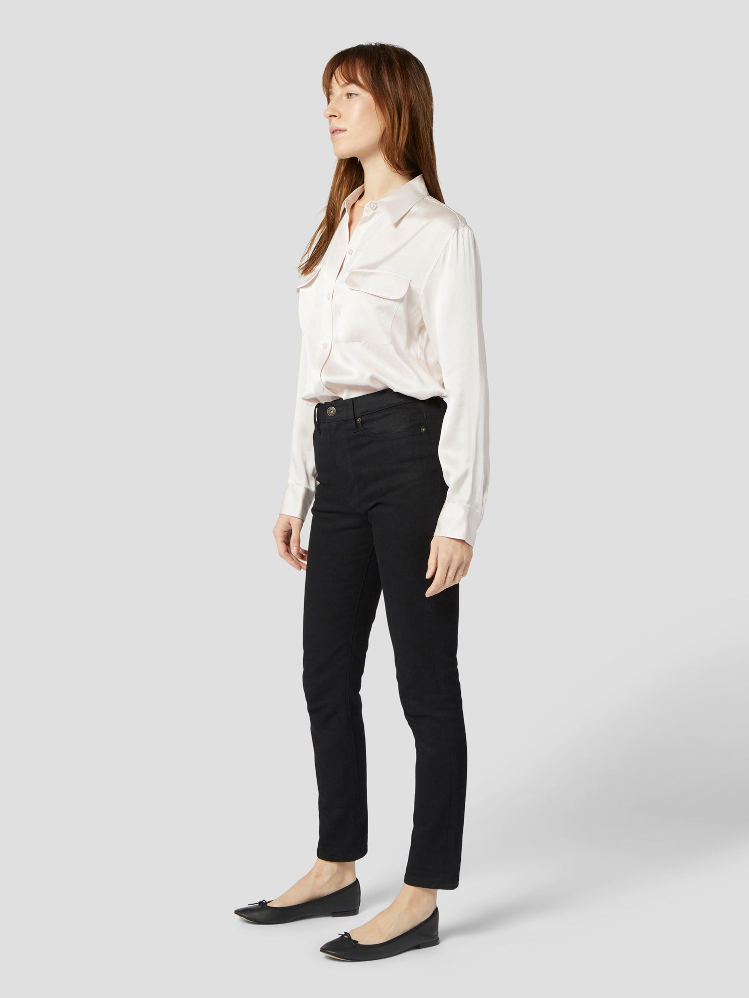 SIGNATURE SILK SATIN SHIRT sold by Equipment product image thumbnail 4