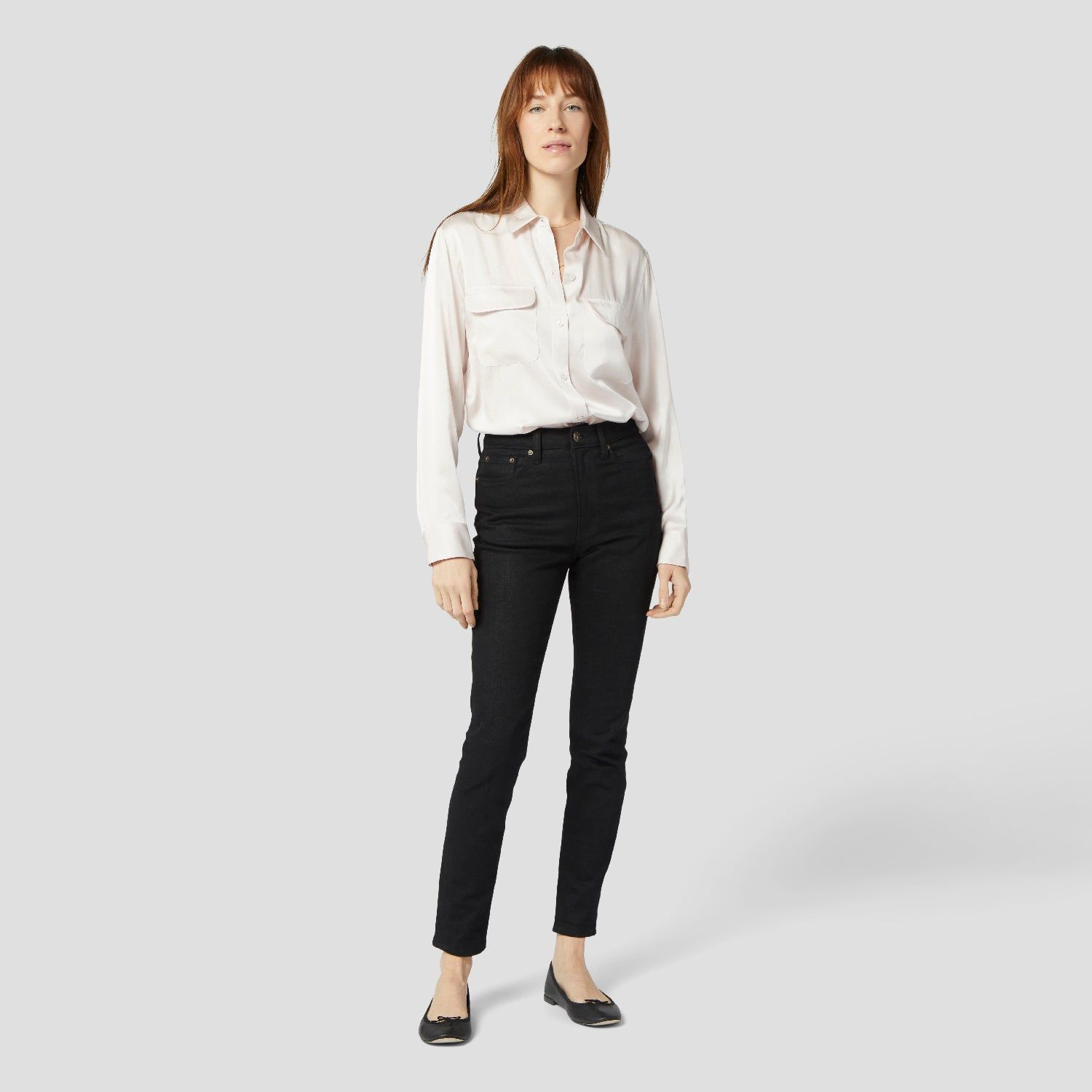 SIGNATURE SILK SATIN SHIRT sold by Equipment product image thumbnail 6