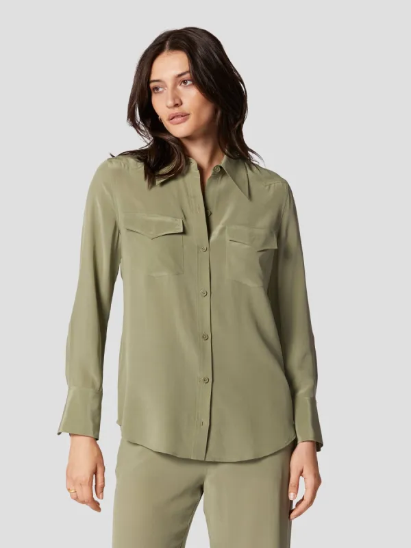 RHODORA SILK SHIRT sold by Equipment