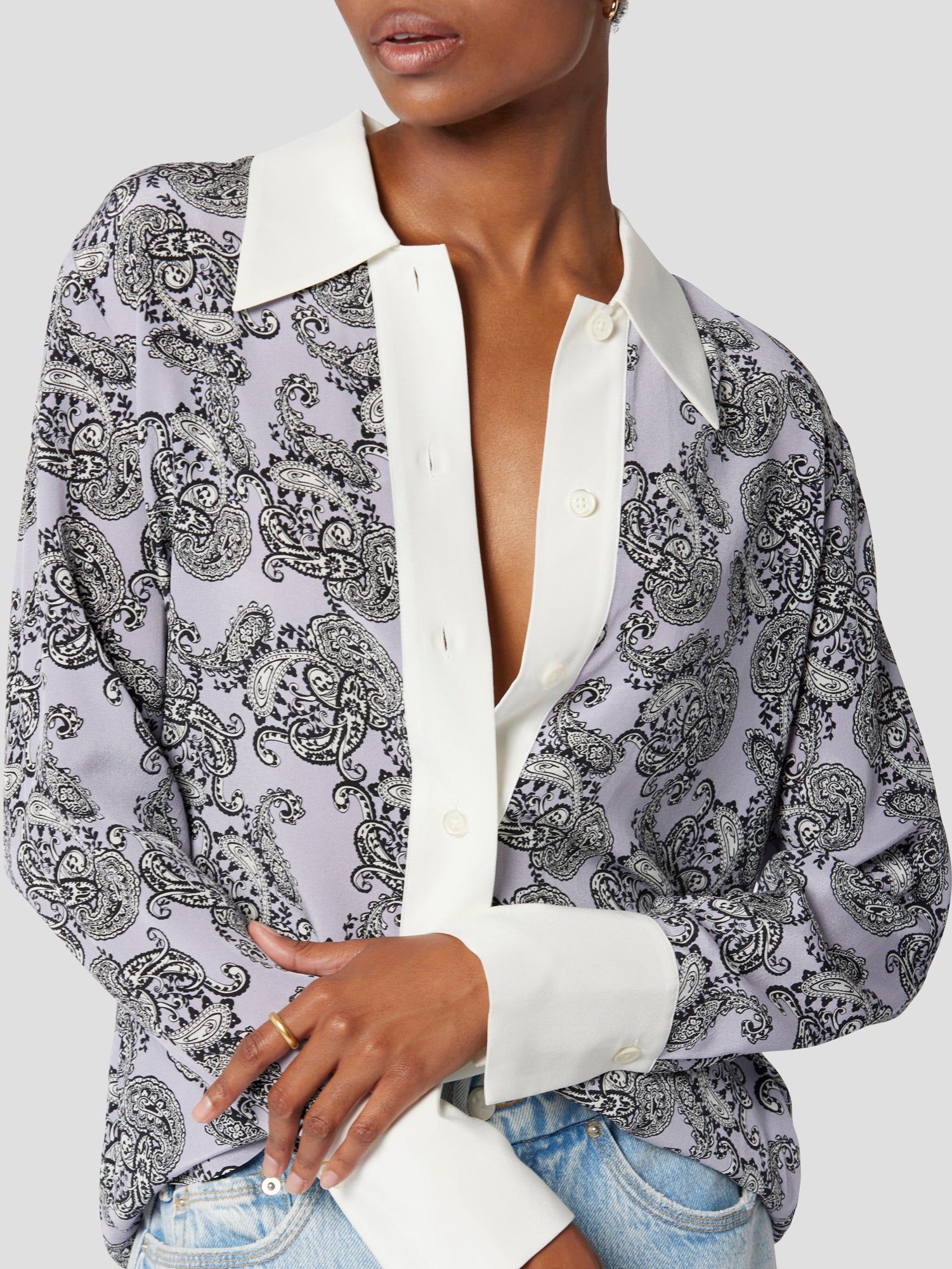 NIKOLA SILK SHIRT sold by Equipment