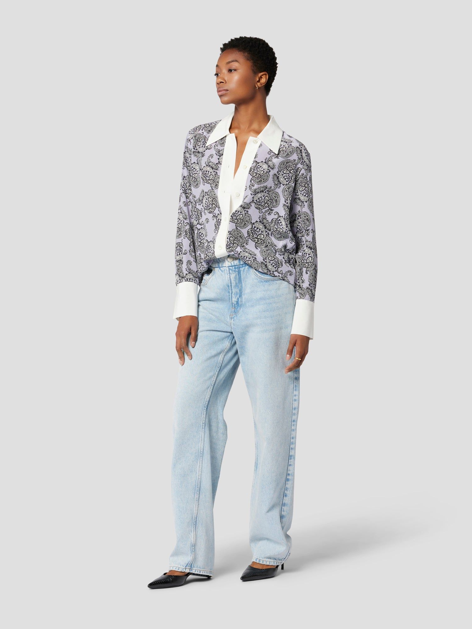 NIKOLA SILK SHIRT sold by Equipment product image thumbnail 5