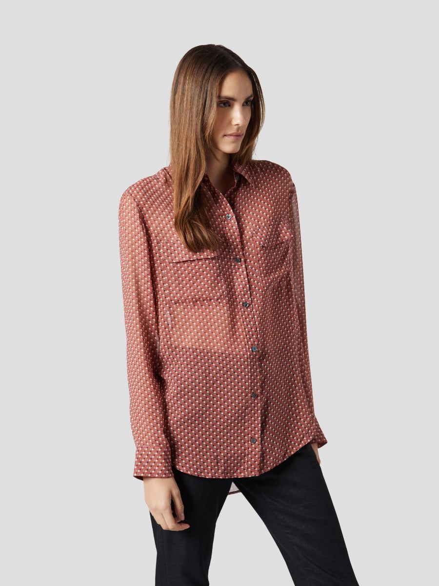 Signature Silk Shirt sold by Equipment product image thumbnail 4