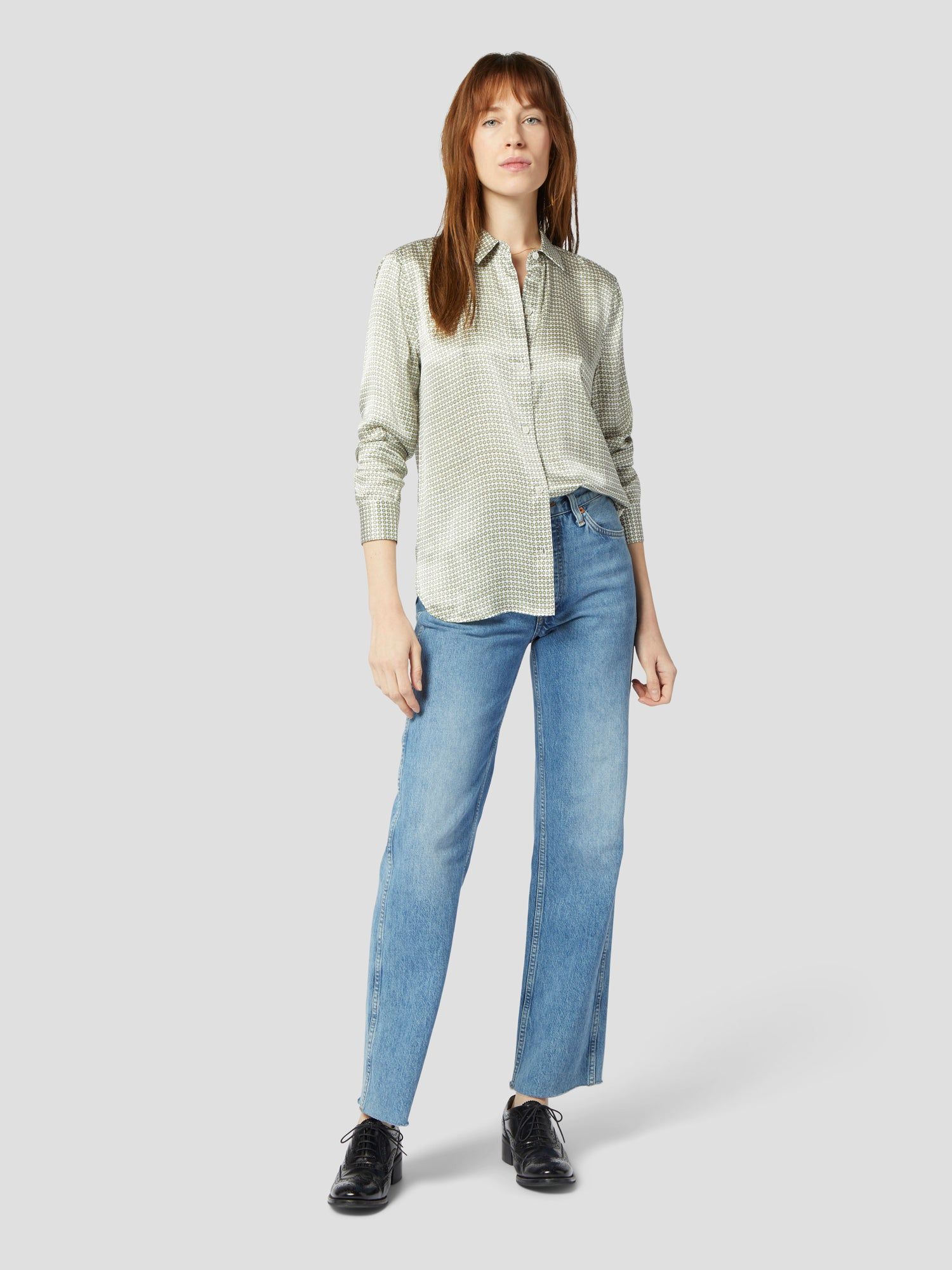 LEEMA SILK SATIN SHIRT sold by Equipment