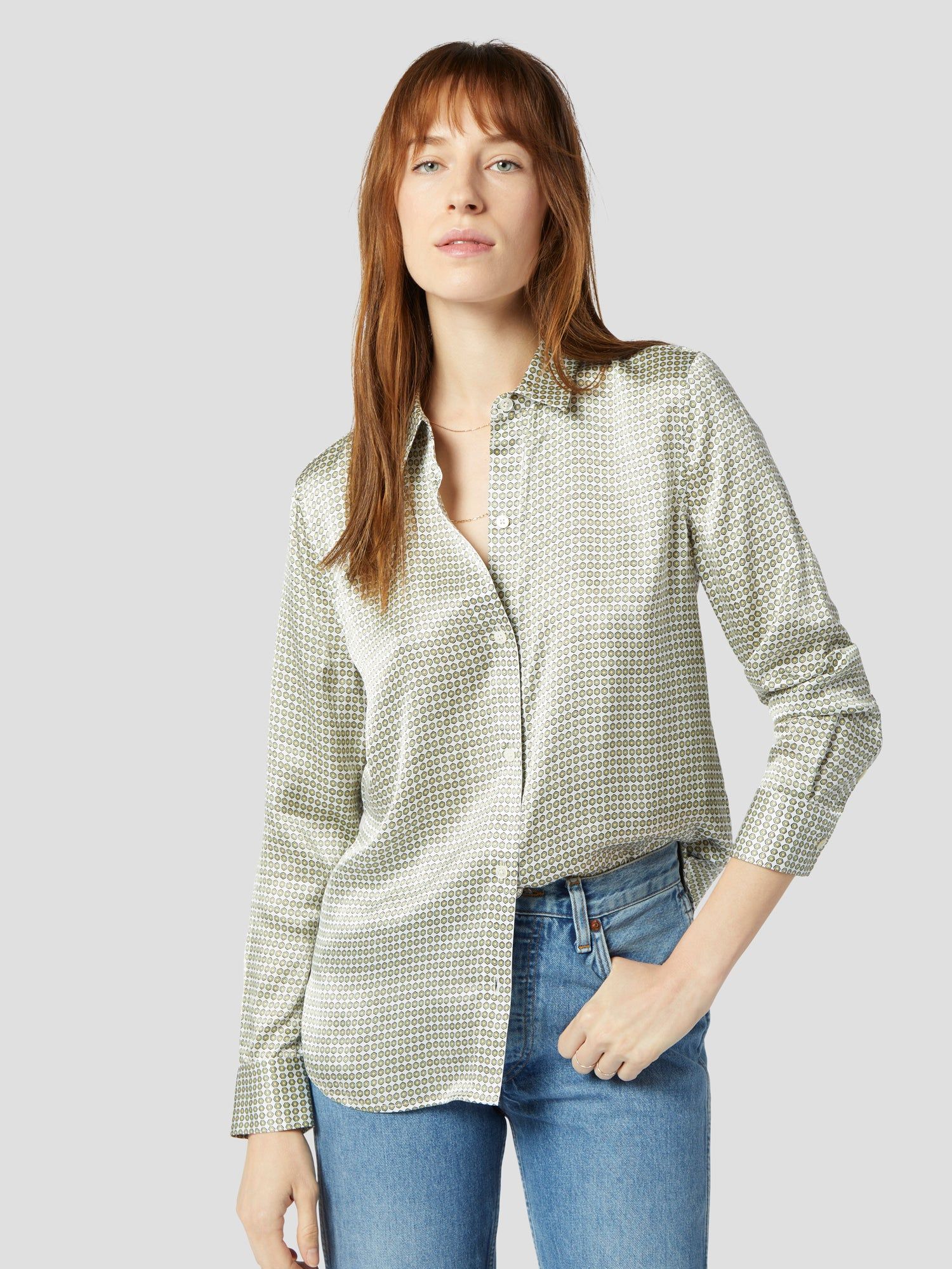 LEEMA SILK SATIN SHIRT sold by Equipment product image thumbnail 2