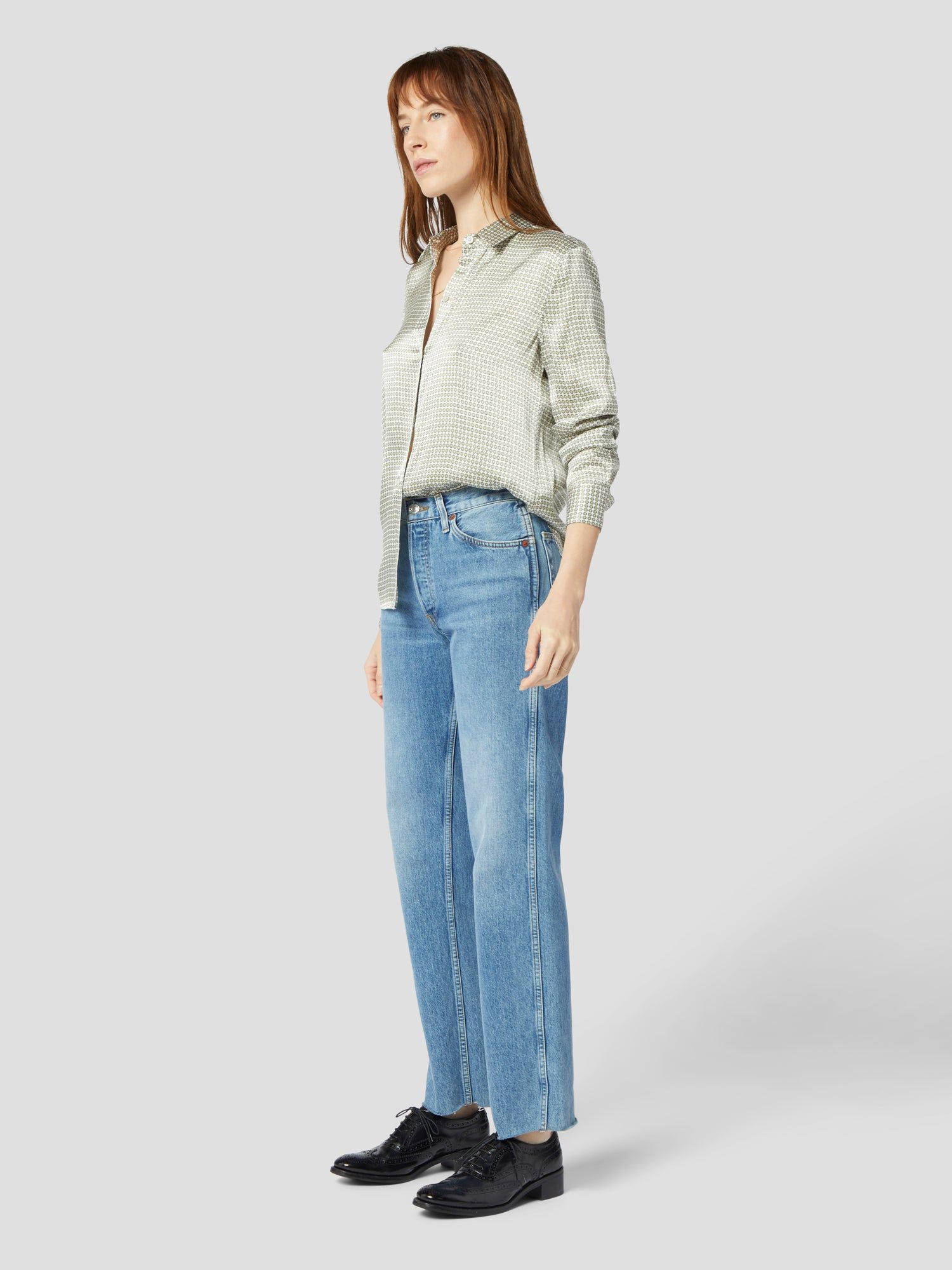 LEEMA SILK SATIN SHIRT sold by Equipment product image thumbnail 3