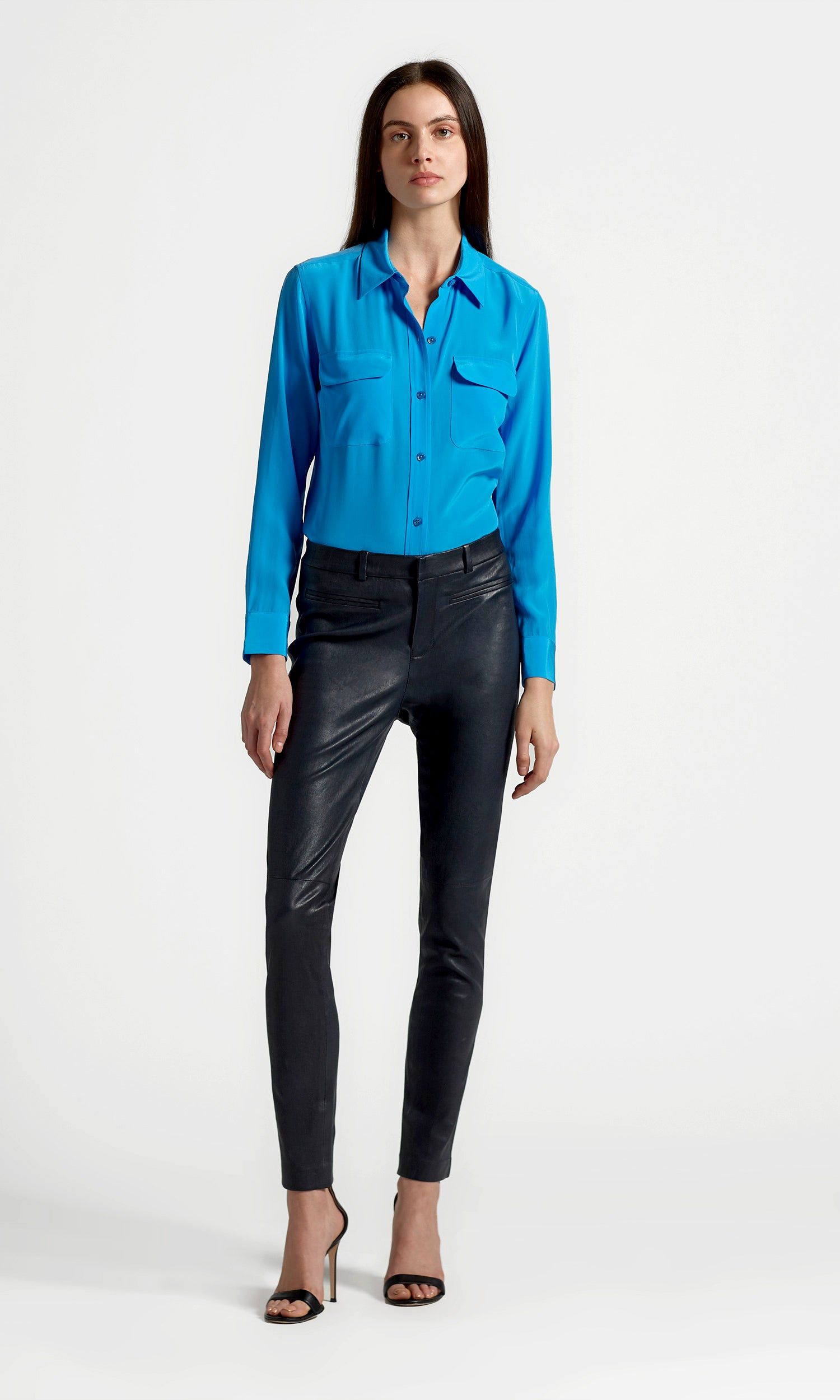 SLIM SIGNATURE SILK SHIRT sold by Equipment product image thumbnail 5