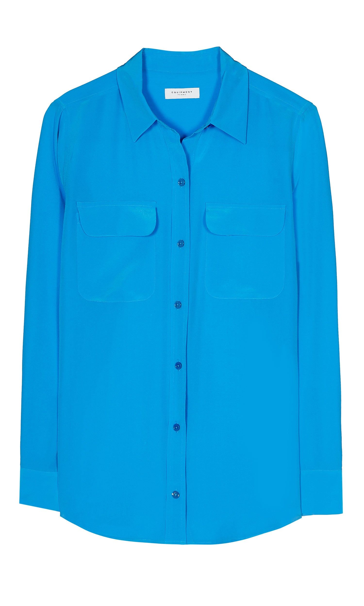 SLIM SIGNATURE SILK SHIRT sold by Equipment product image thumbnail 4