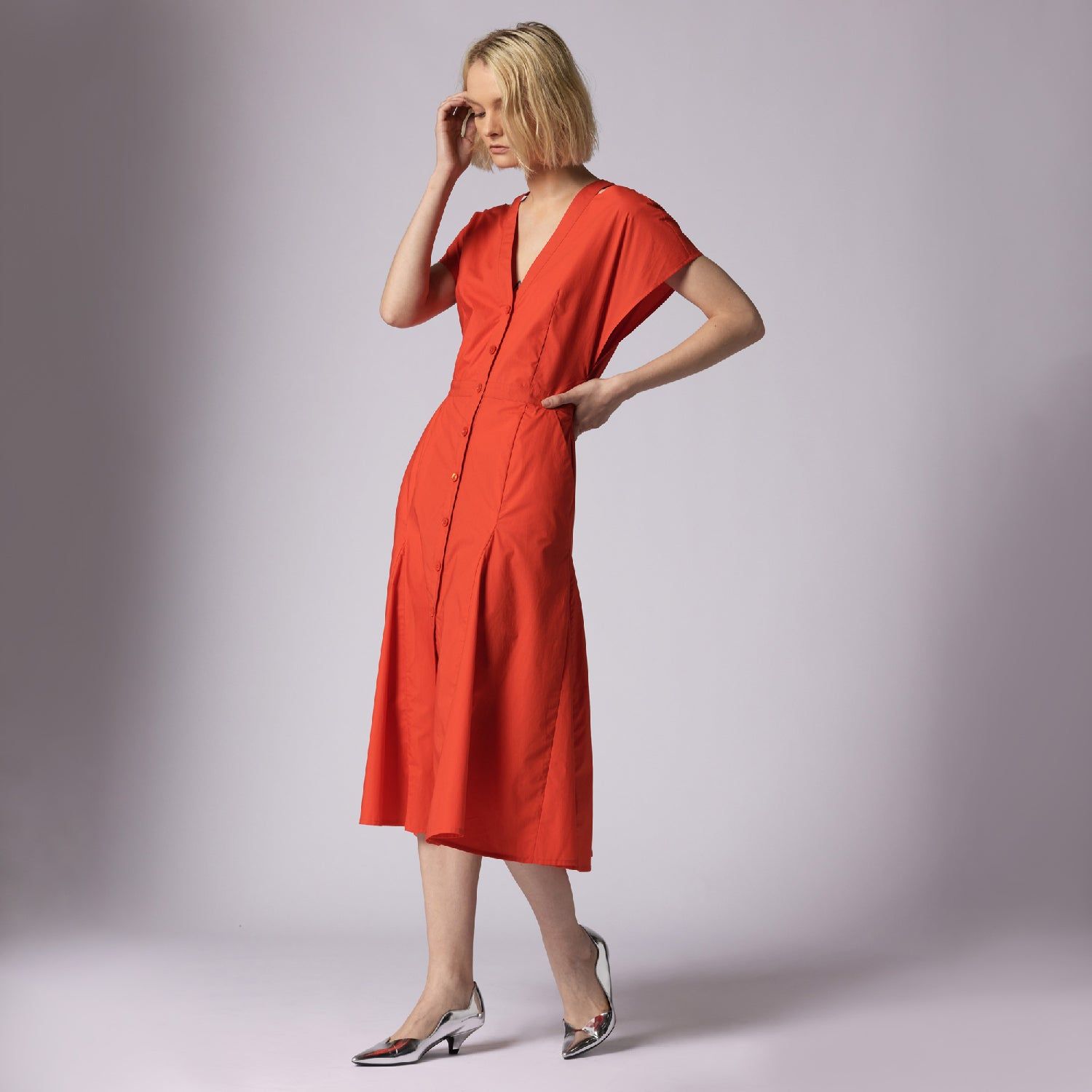 DORIANE MIDI COTTON DRESS sold by Equipment product image thumbnail 5
