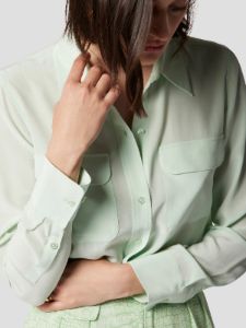 Slim Signature Silk Shirt sold by Equipment