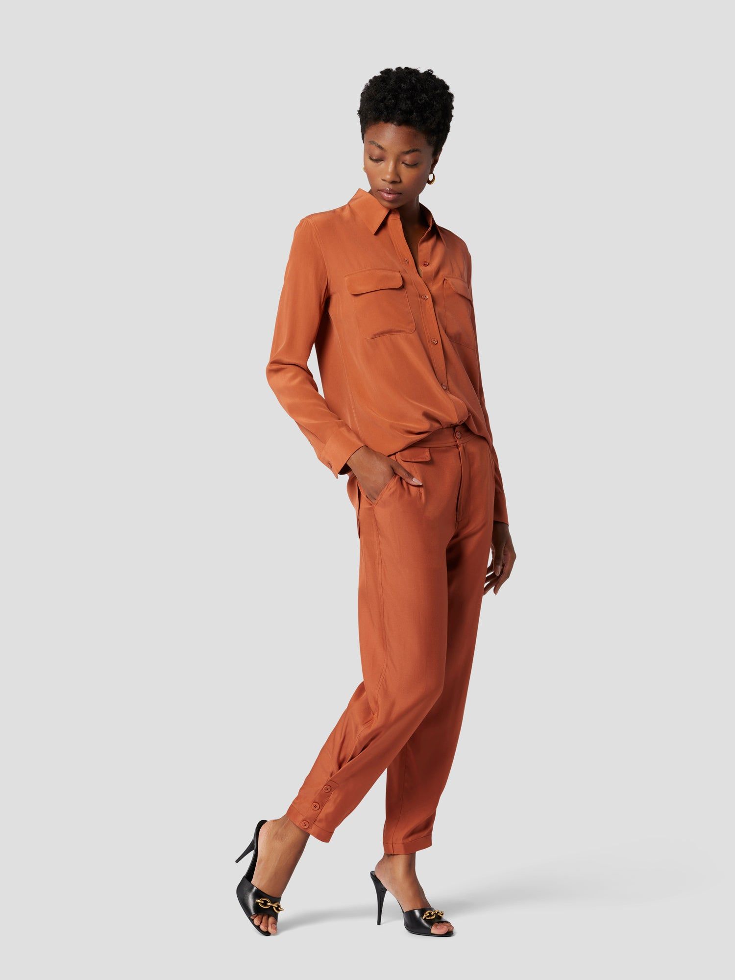 SLIM SIGNATURE SILK SHIRT sold by Equipment product image thumbnail 5