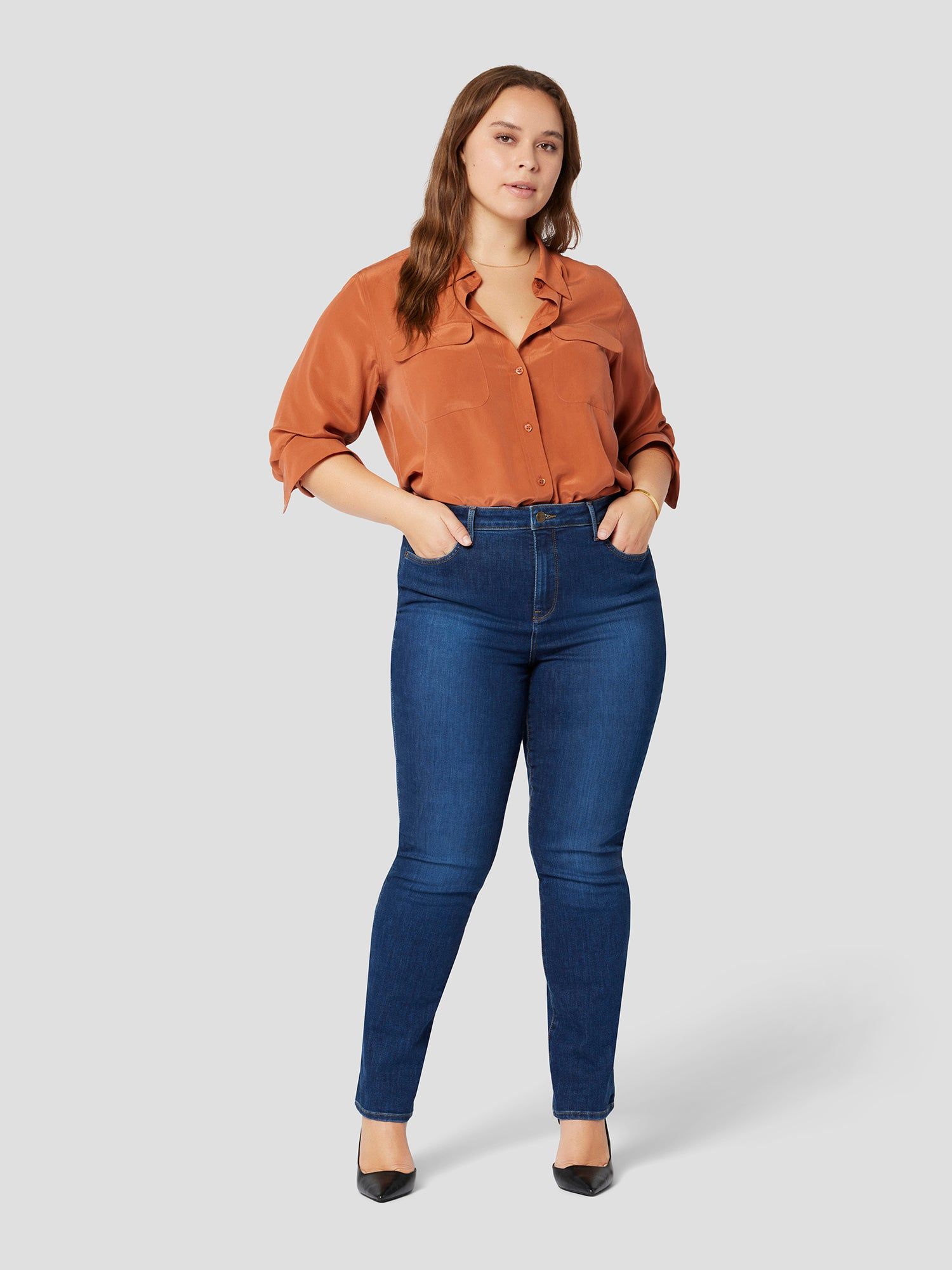 SLIM SIGNATURE SILK SHIRT sold by Equipment product image thumbnail 12