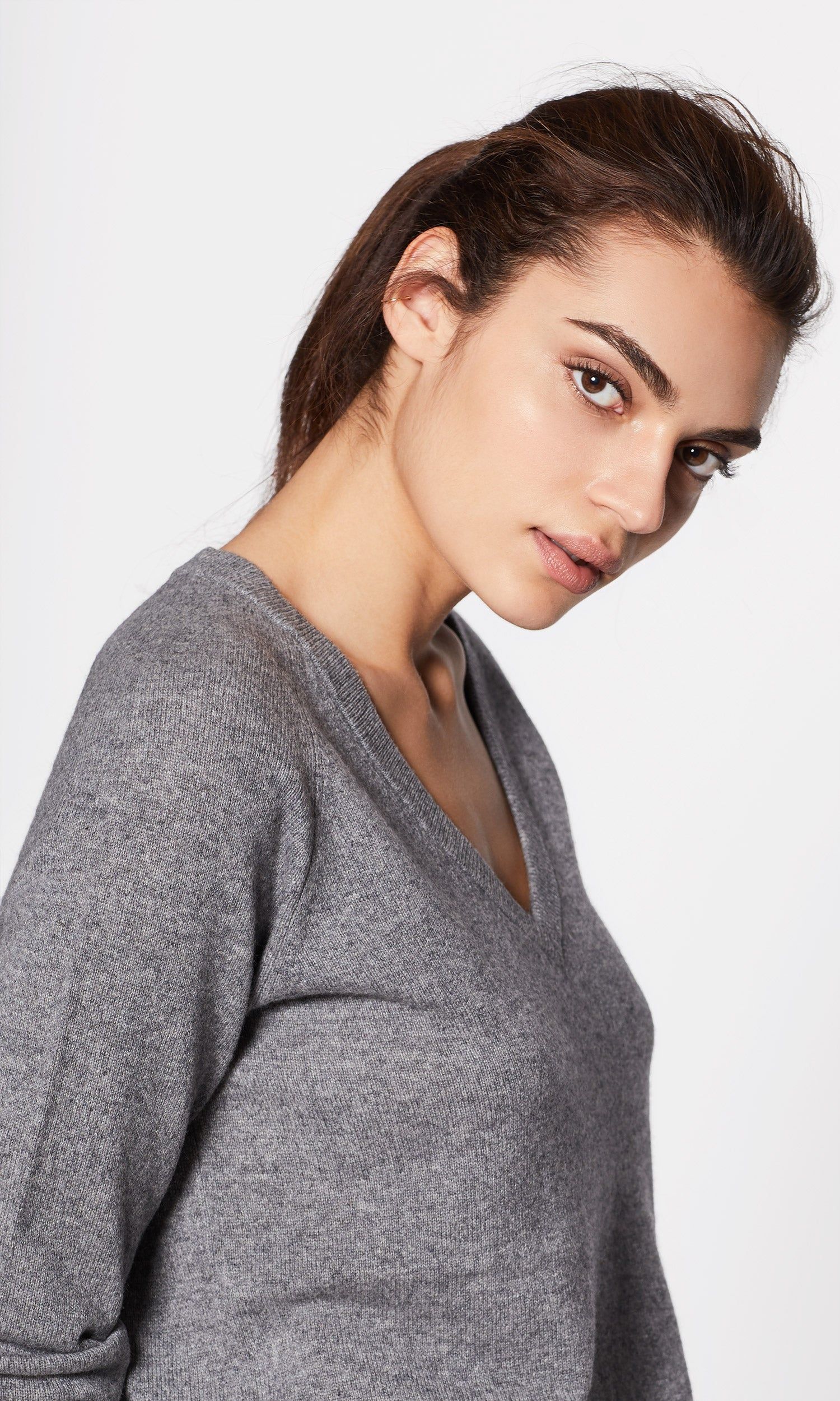 ASHER CASHMERE V-NECK sold by Equipment