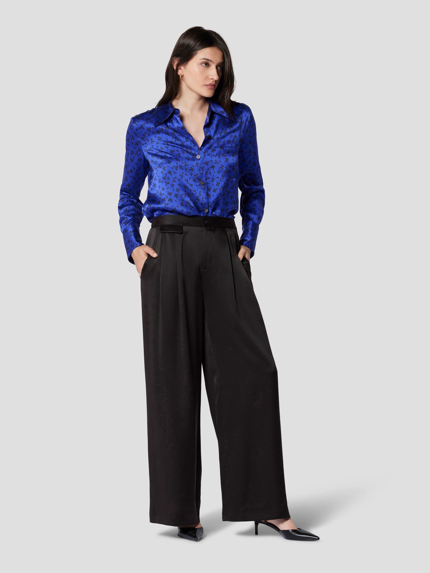 ASHLAN SILK TROUSER sold by Equipment product image thumbnail 5