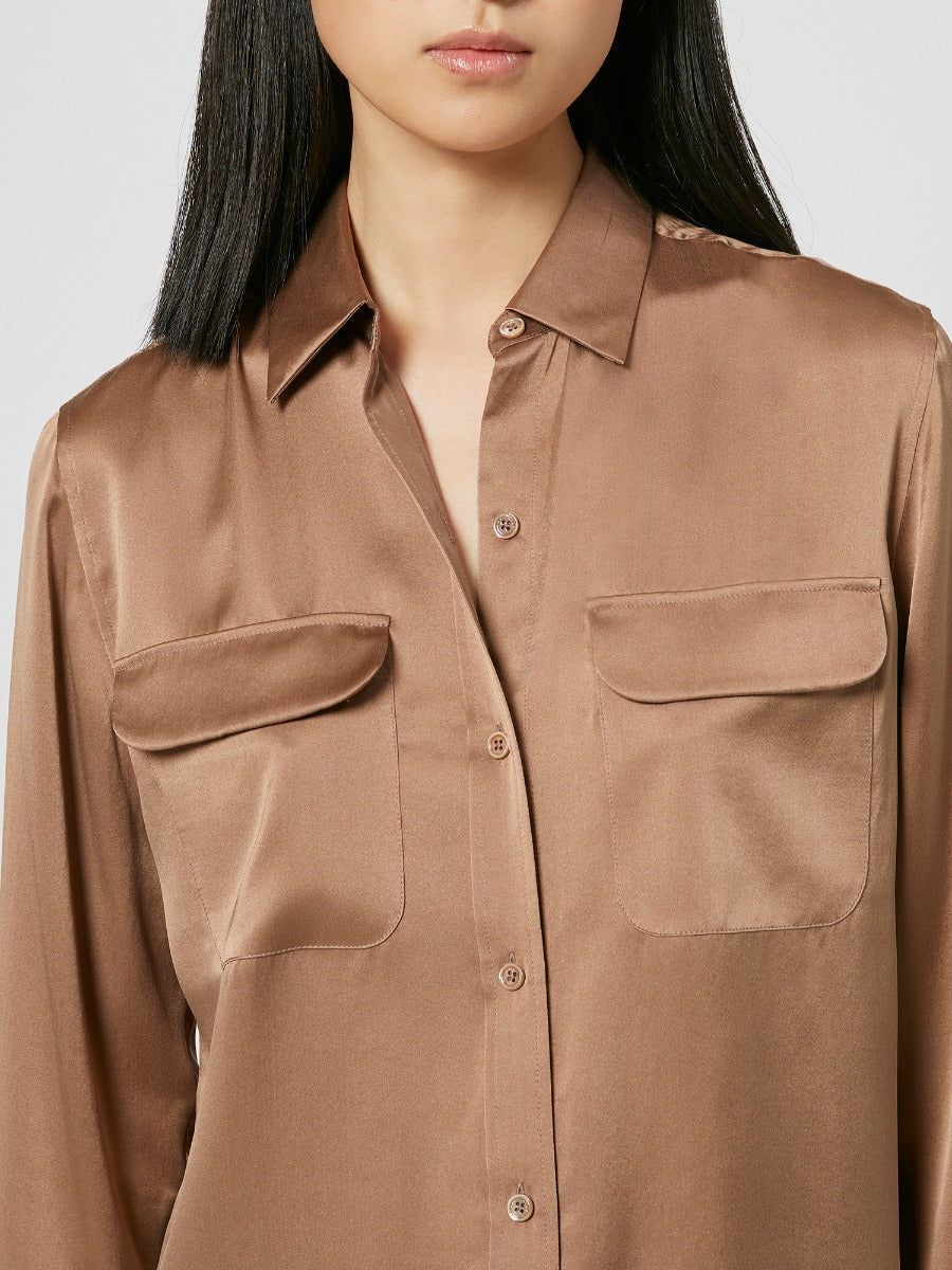 SIGNATURE SILK SATIN SHIRT sold by Equipment product image thumbnail 3