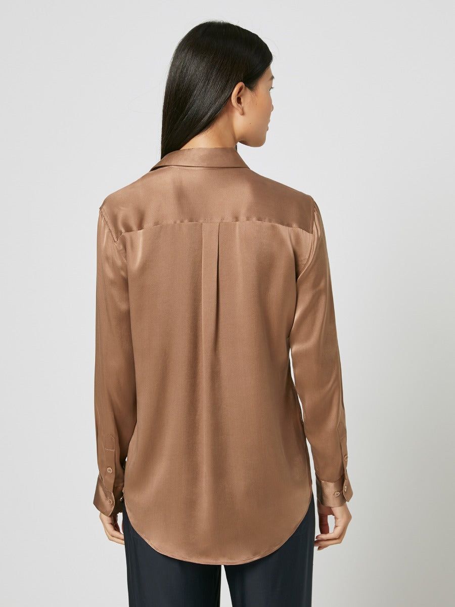 SIGNATURE SILK SATIN SHIRT sold by Equipment product image thumbnail 5