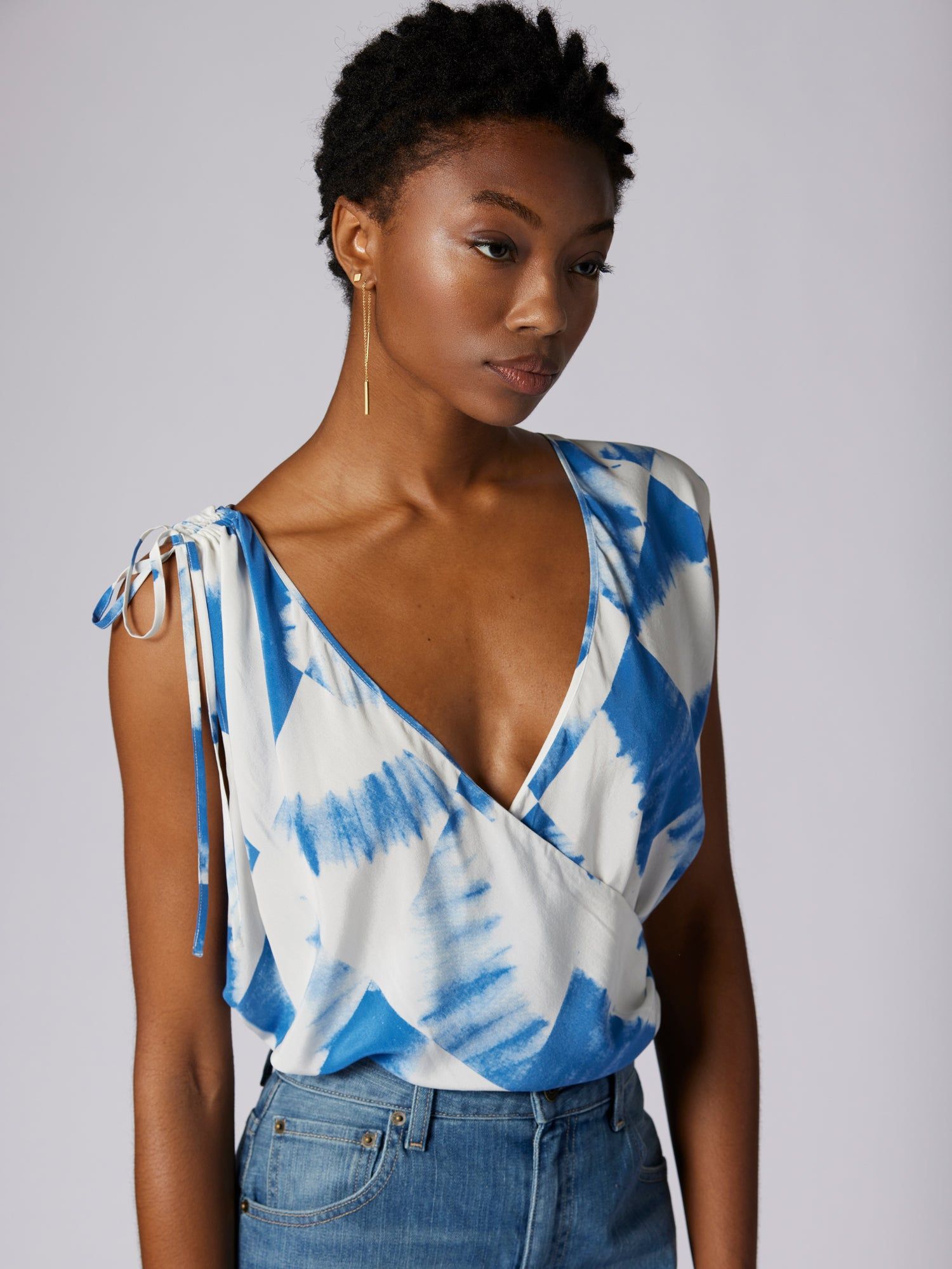 CHANTAL SLEEVELESS SILK TOP sold by Equipment