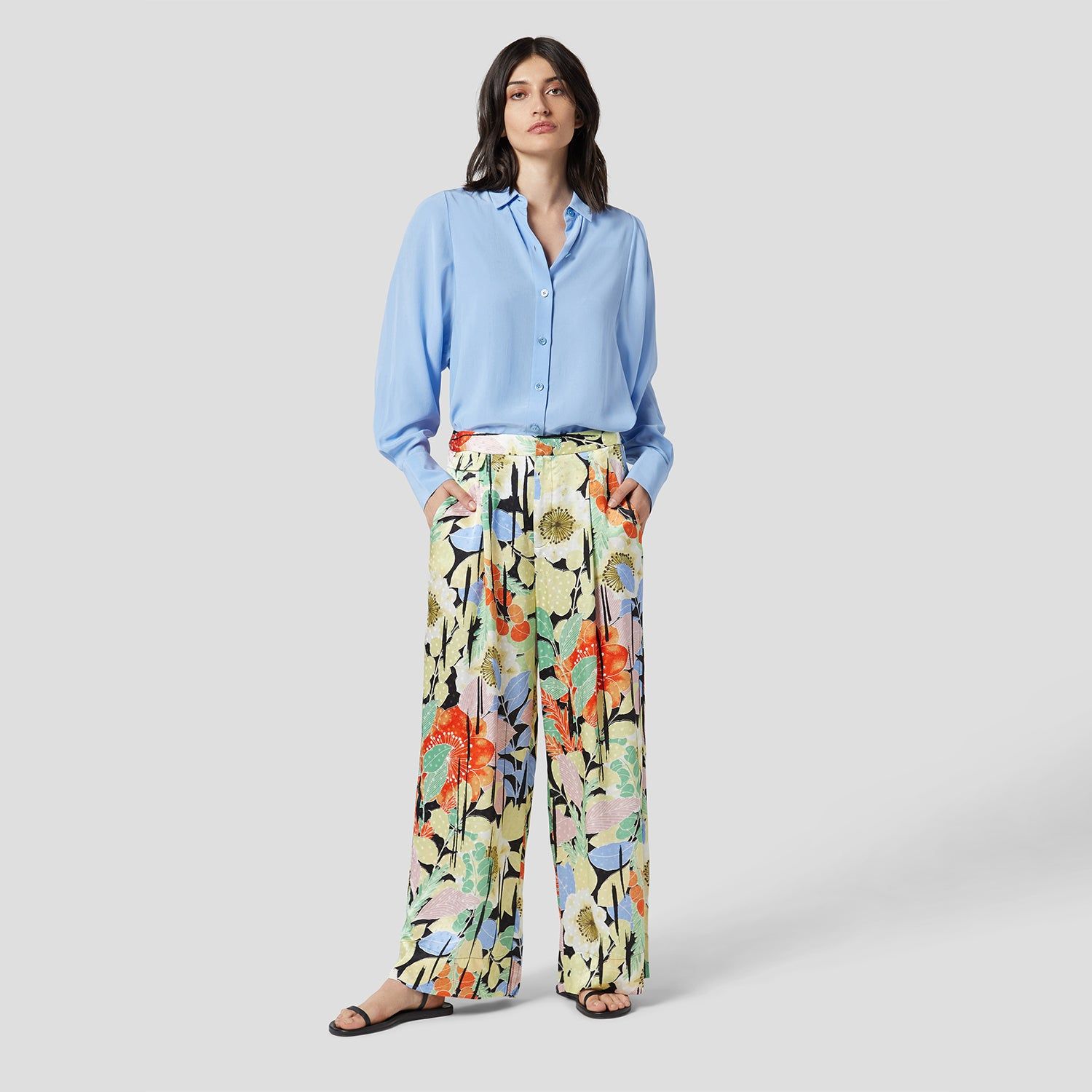 LORIN SILK TROUSER sold by Equipment product image thumbnail 6
