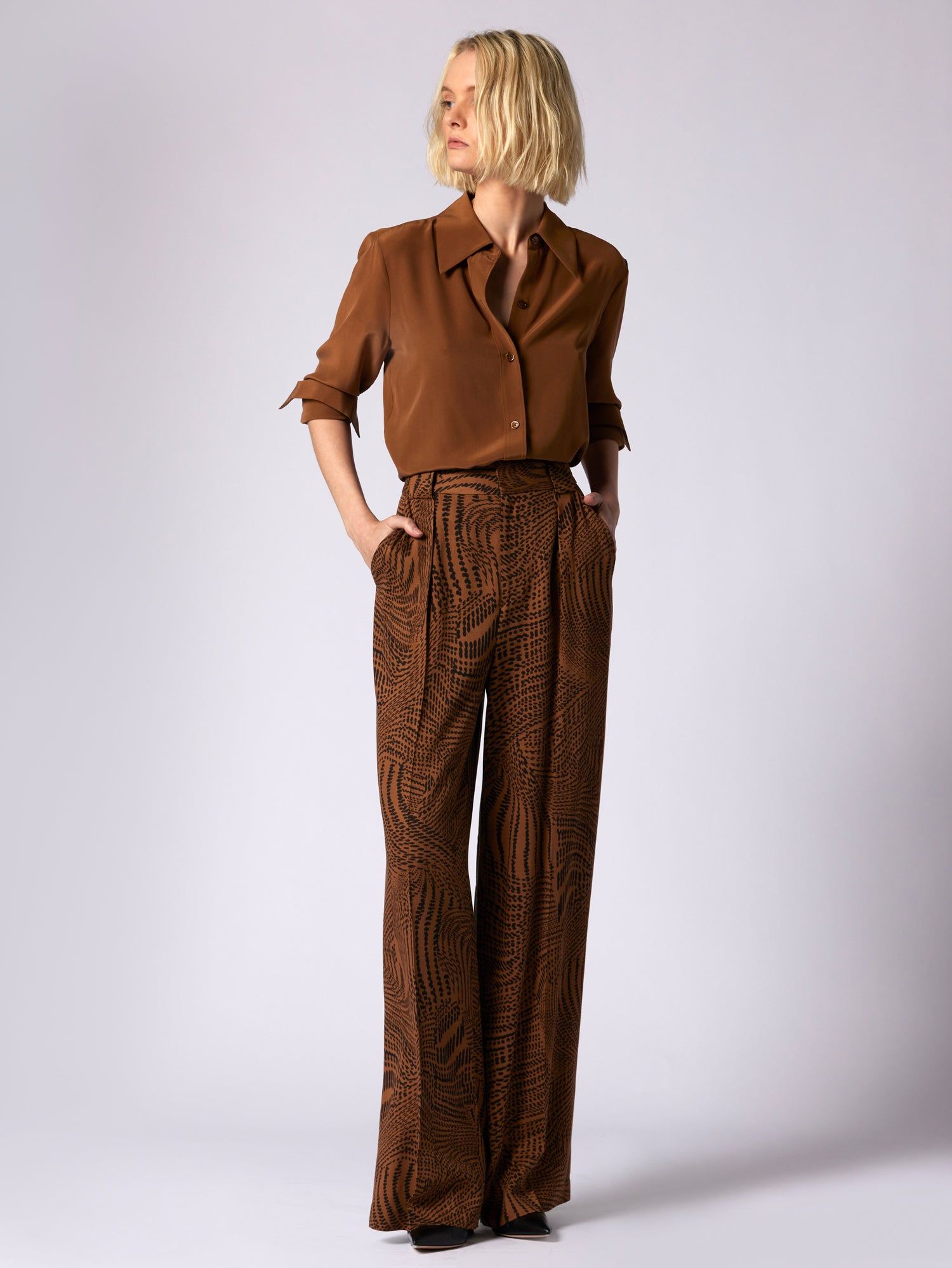 Leona Long Sleeve Silk Shirt sold by Equipment product image thumbnail 2