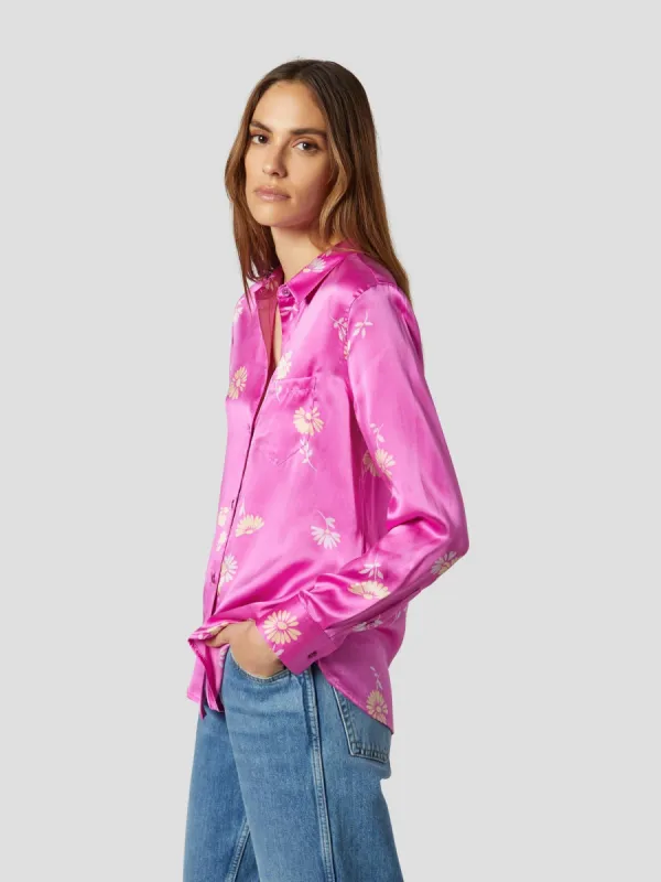 LEEMA SILK SATIN SHIRT WITH POCKET sold by Equipment