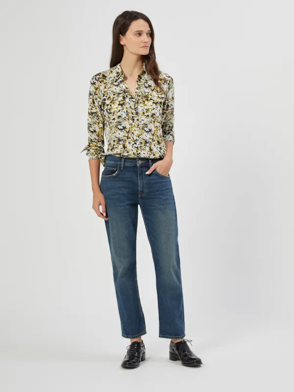 Slim Signature Silk Shirt sold by Equipment