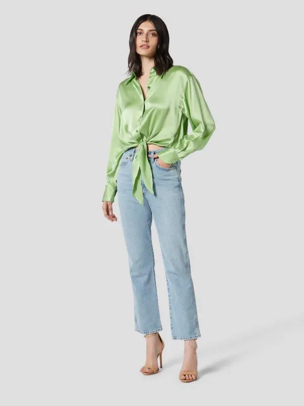 GENEVA SILK SATIN SHIRT sold by Equipment