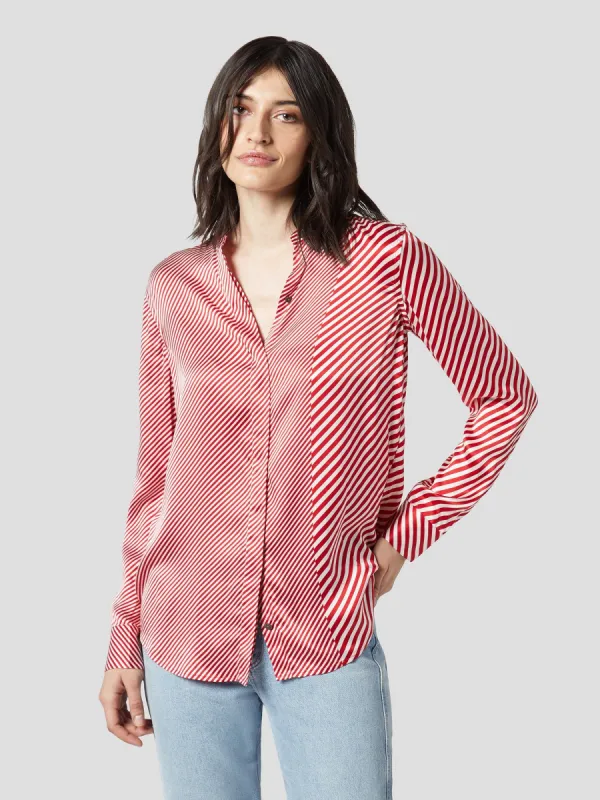 CHERINE SILK SATIN SHIRT sold by Equipment