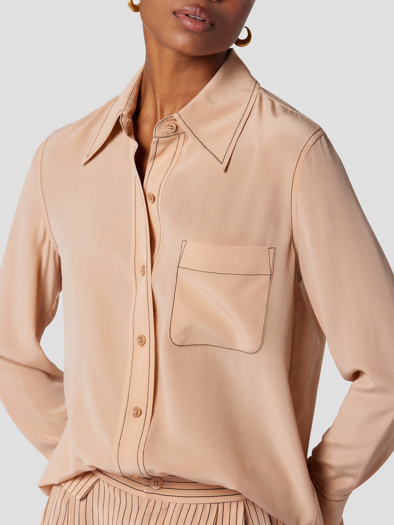 DILLON SILK SHIRT sold by Equipment product image thumbnail 3
