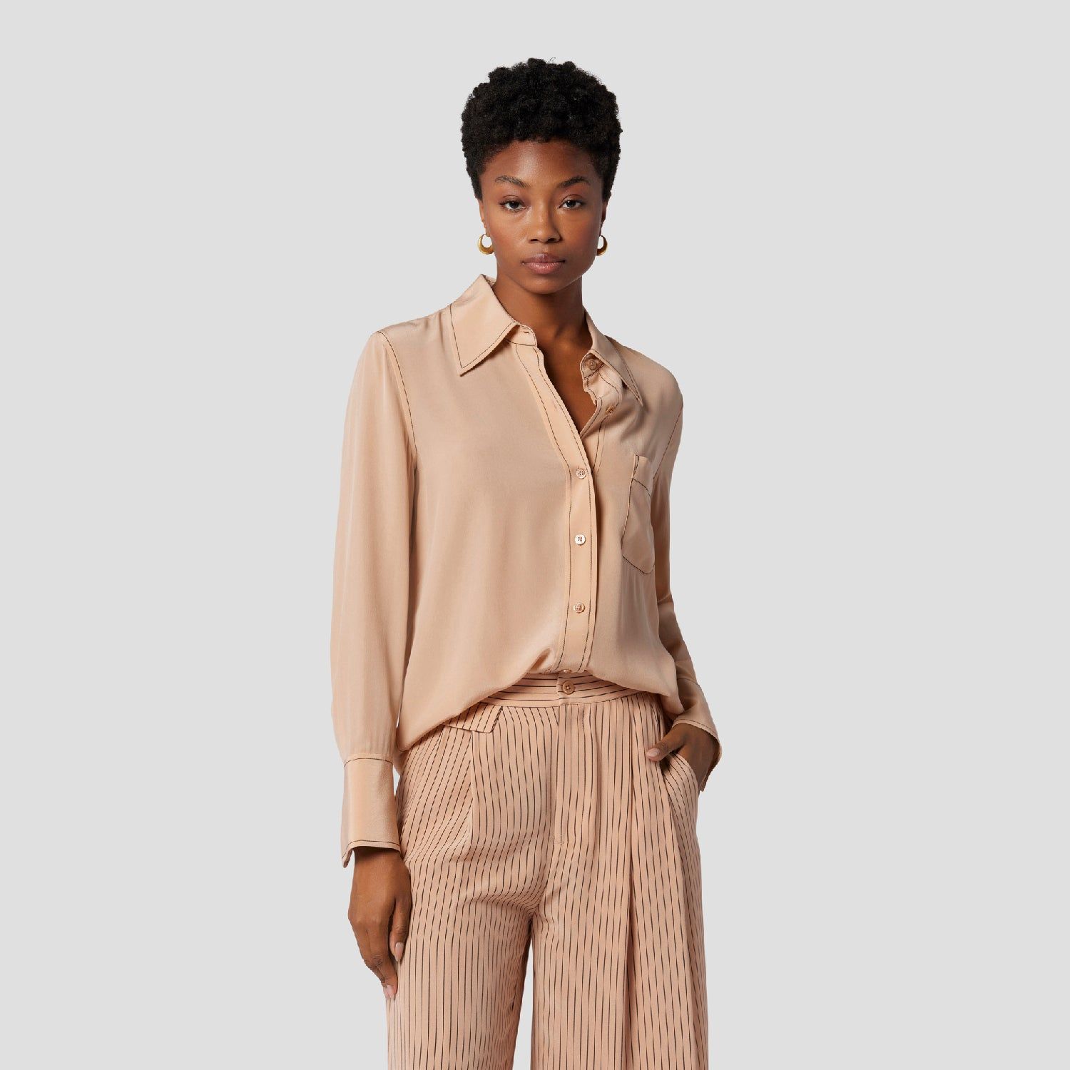 DILLON SILK SHIRT sold by Equipment product image thumbnail 7