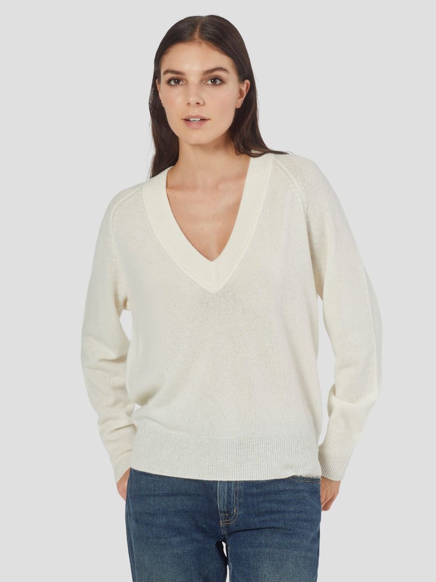 Madalene V-Neck Cashmere Sweater sold by Equipment product image thumbnail 2